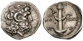 Греческая монета из Карфагена